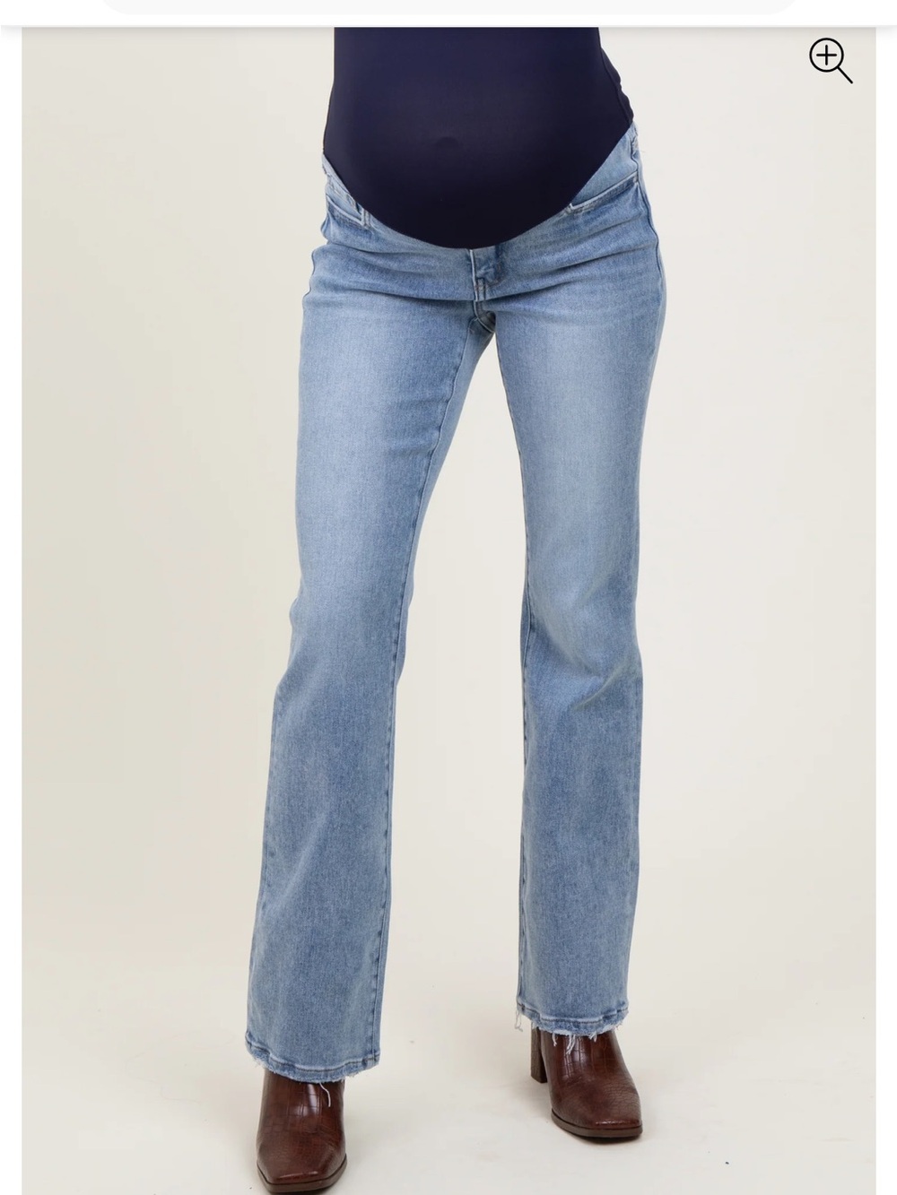 Pinkblush Light Blue Maternity Bootcut Jeans